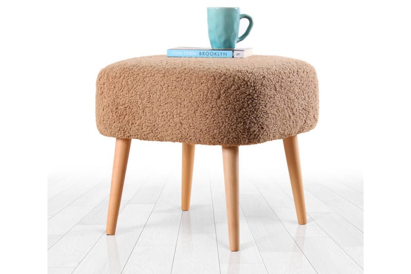 Anaro Sittpuff 45 cm Rektangulär - Brun - Sittpuff