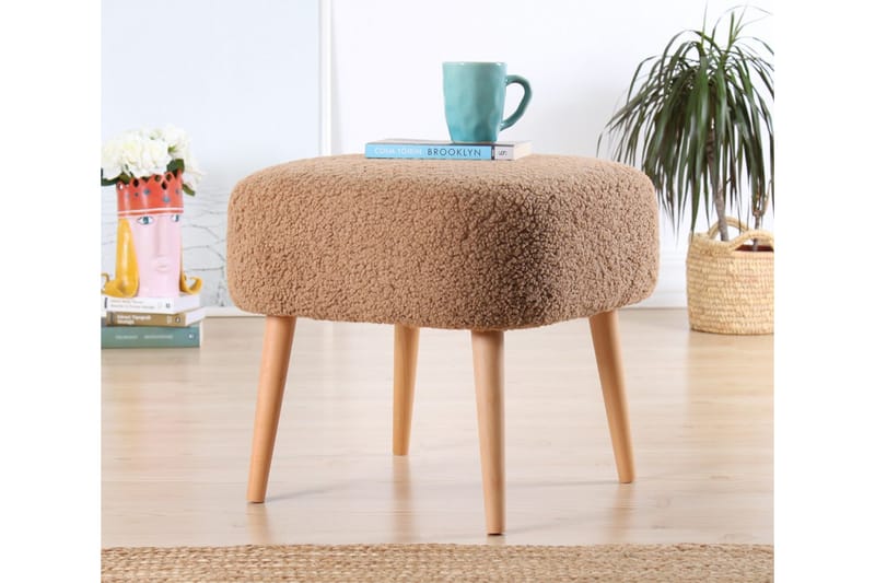 Anaro Sittpuff 45 cm Rektangulär - Brun - Sittpuff