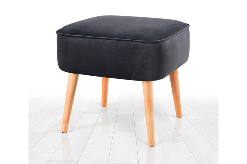 Anaro Sittpuff 45 cm Rektangulär - Mörkgrå - Sittpuff