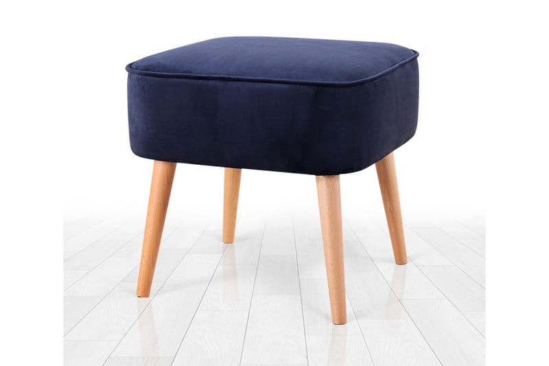 Anaro Sittpuff 45 cm Rektangulär - Marinblå - Sittpuff