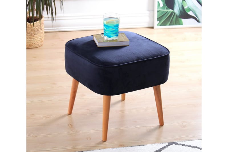 Anaro Sittpuff 45 cm Rektangulär - Marinblå - Sittpuff