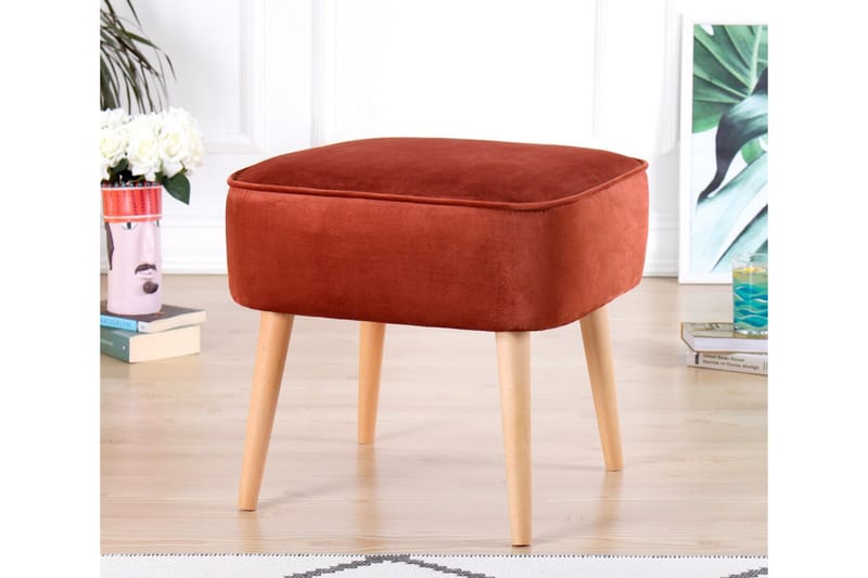 Anaro Sittpuff 45 cm Rektangulär - Röd - Sittpuff