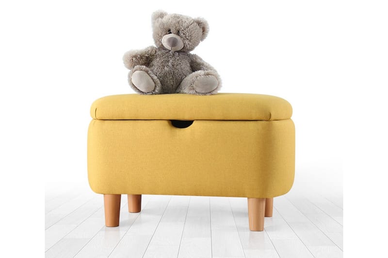 Anaro Sittpuff 61 cm Rektangulär - Gul - Sittpuff