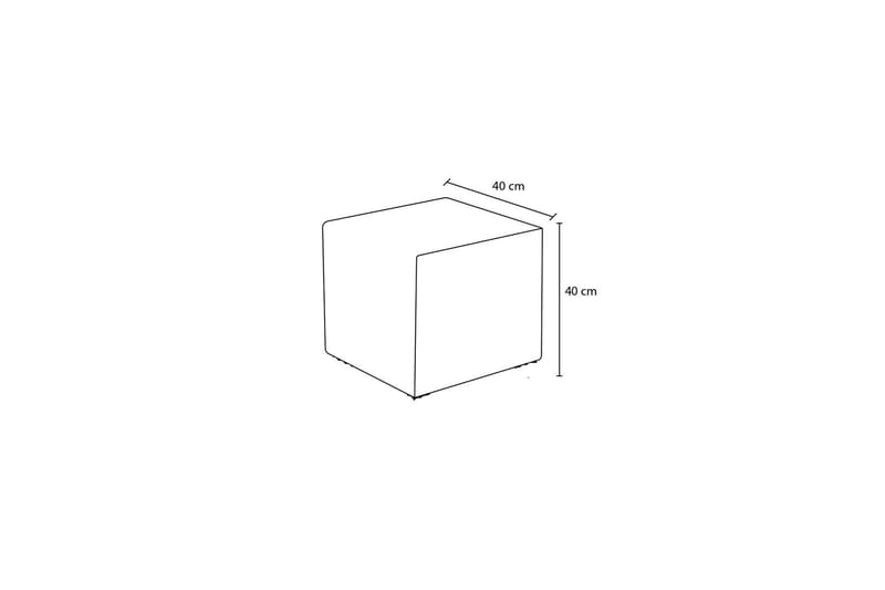 Azoula Sittpuff 40 cm - Brun - Möbler - Stolar & fåtöljer - Pall & puff - Sittpuff