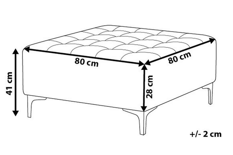 Aberdeen Fotpall 80|80 cm - Guld - Möbler - Stolar & fåtöljer - Pall & puff - Fotpall