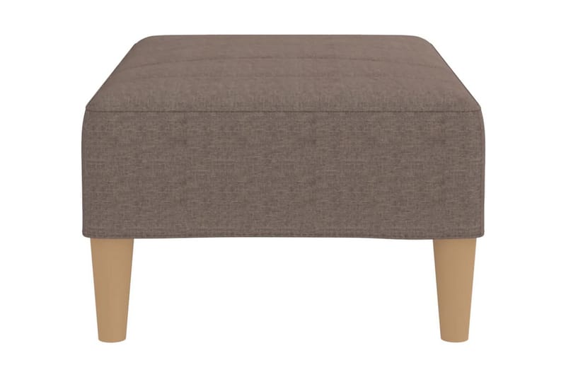 Fotpall taupe 78x56x32 cm tyg - Taupe - Fotpall