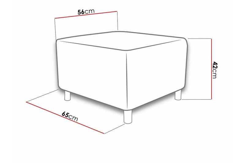 Kintore Fotpall 56 cm - Fotpall