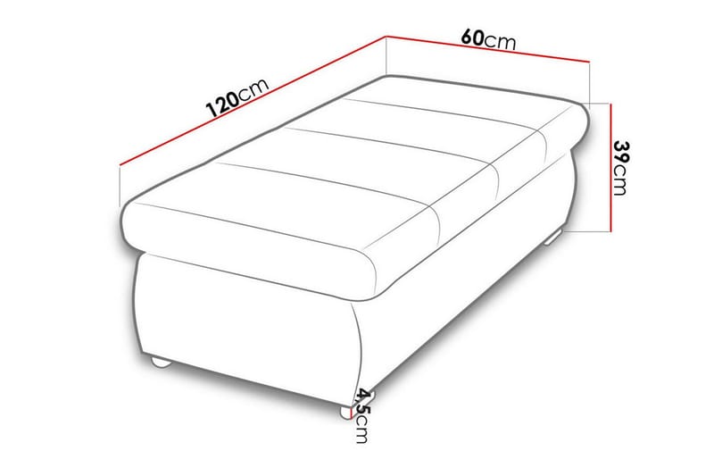 Kintore Fotpall 60 cm - Fotpall