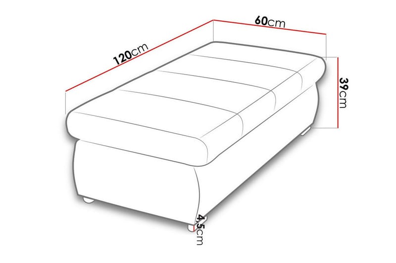 Kintore Fotpall 60 cm - Möbler - Stolar & fåtöljer - Pall & puff - Fotpall