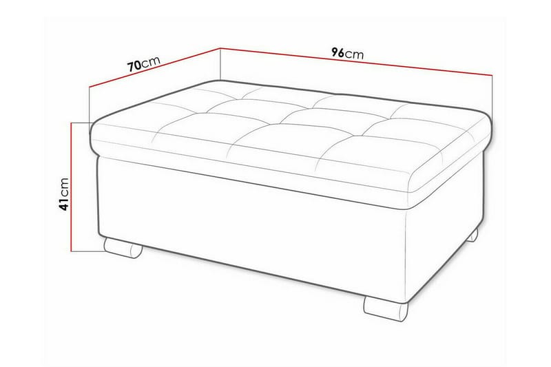 Trefor Fotpall 70 cm - Möbler - Stolar & fåtöljer - Pall & puff - Fotpall