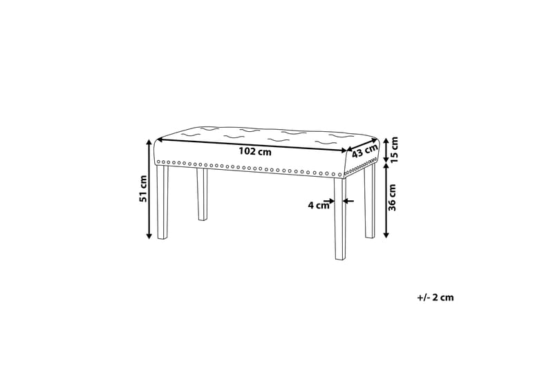 Yorkton Fotpall 43|102 cm - Svart - Möbler - Stolar & fåtöljer - Pall & puff - Fotpall