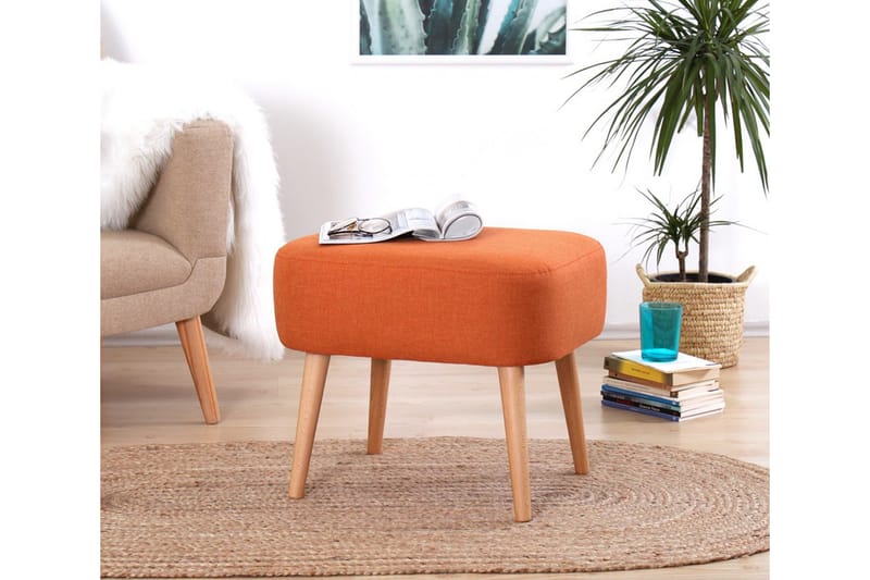 Demopolis Sittpuff 50 cm - Orange - Sittpuff