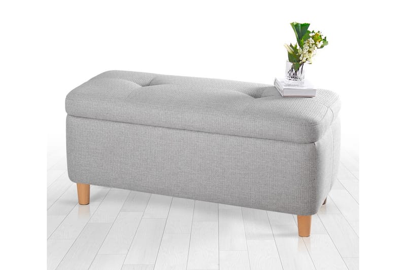 Mansi Sittpuff 100 cm - Ljusgrå - Sittpuff