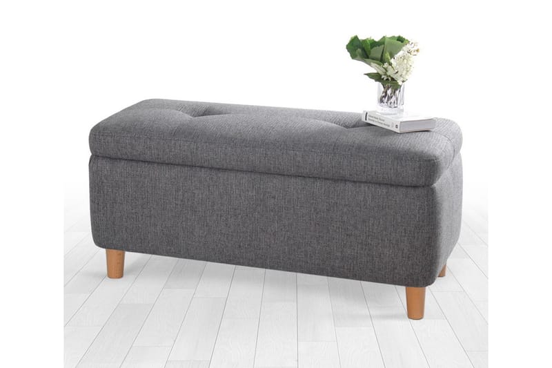 Mansi Sittpuff 100 cm - Mörkgrå - Sittpuff