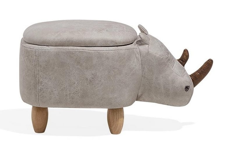 Rhino Sittpuff 60 cm - Grå - Sittpuff