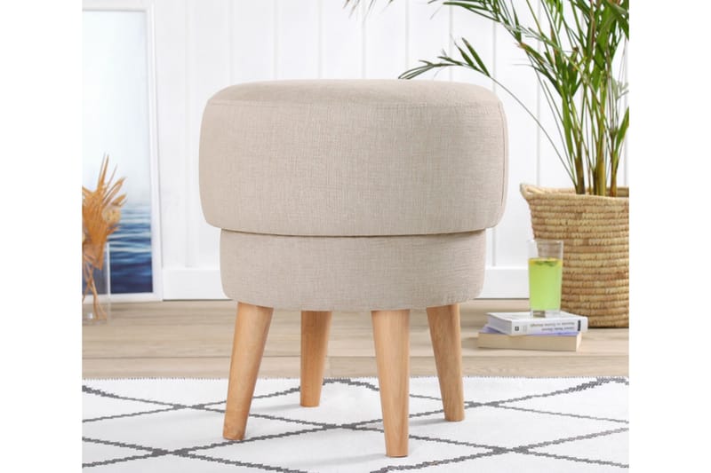 Veccio Sittpuff 47 cm - Beige - Sittpuff