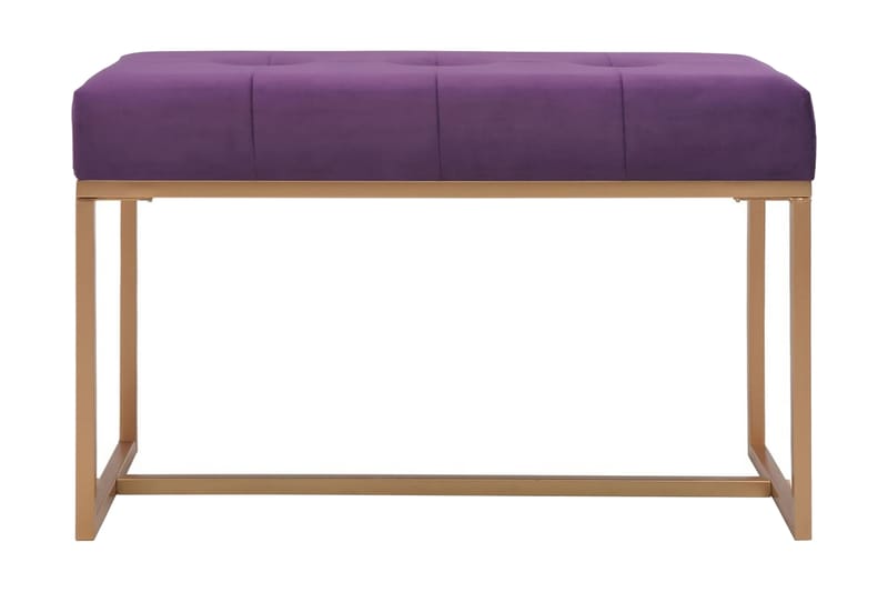 Bänk 80 cm lila sammet - Lila - Hallbänk - Sittbänk