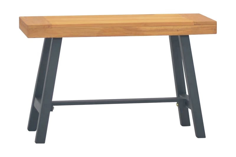 Bänk 80 cm massiv teak - Brun - Hallbänk - Sittbänk