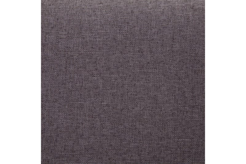 Bänk med förvaringsutrymme 116 cm taupe polyester - Brun - Hallbänk med förvaring - Sittbänk med förvaring - Förvaringsbänk - Hallbänk - Sittbänk