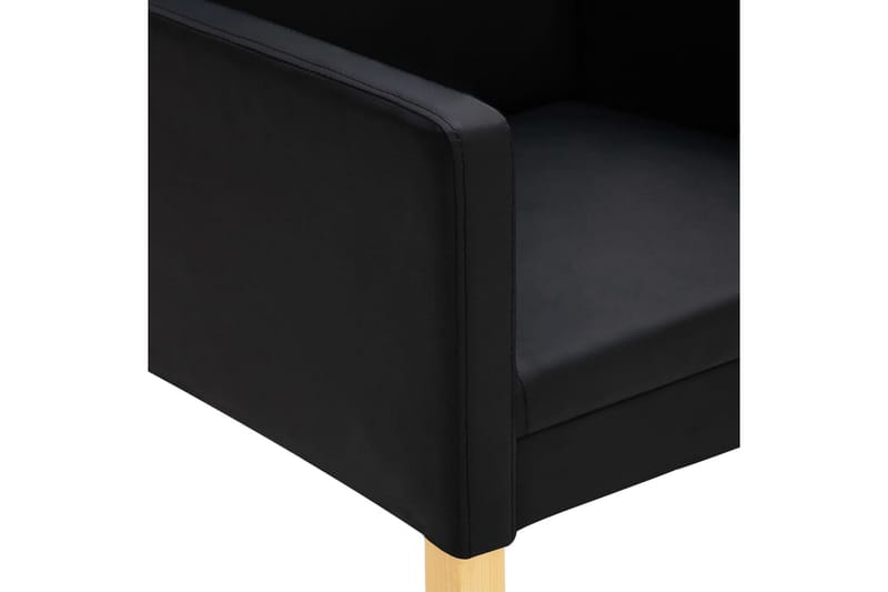 Fribärande matstolar 6 st brun konstmocka - Brun - Matstol & köksstol - Karmstol - Sminkstol