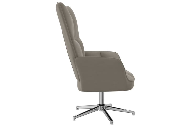 Vilstol ljusgrå sammet - Grå - Kontorsstol & skrivbordsstol