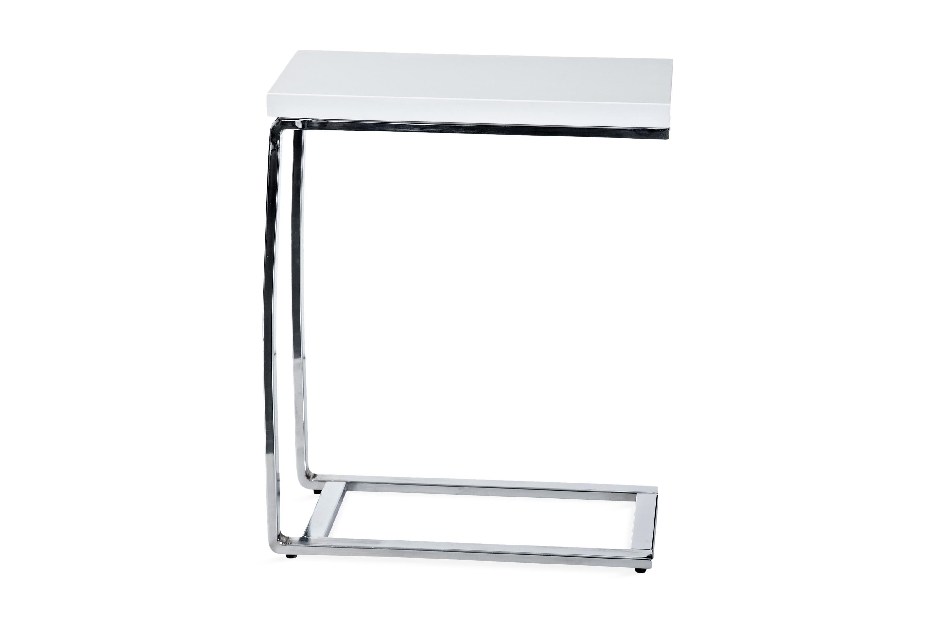 REA/Black Friday Cibus Drink Table - Vit/Krom Avlastningsbord Vit,Krom Concept 55