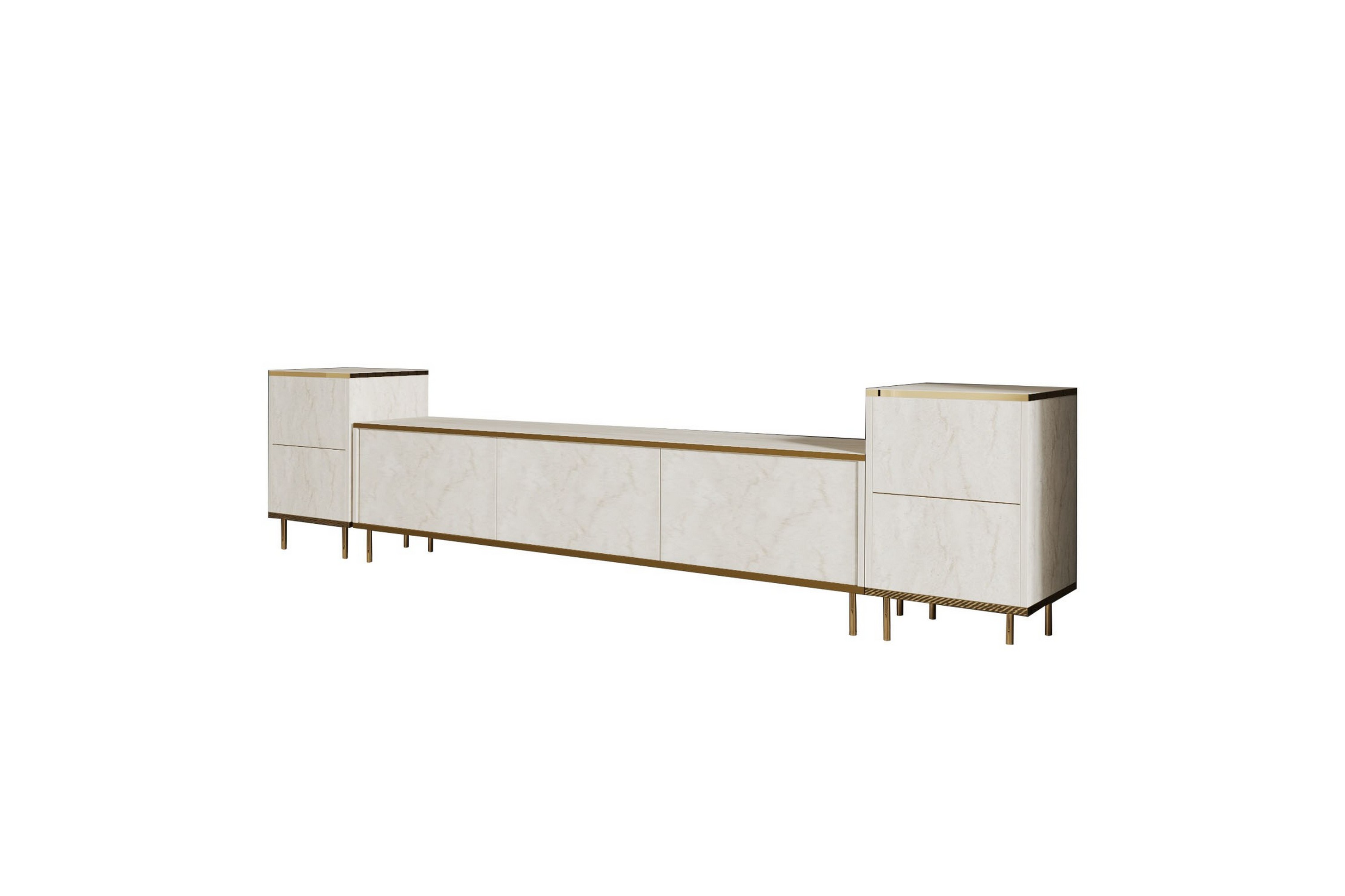 Imaj Tv-bänk 180 cm - Beige/Guld 382NRC1150