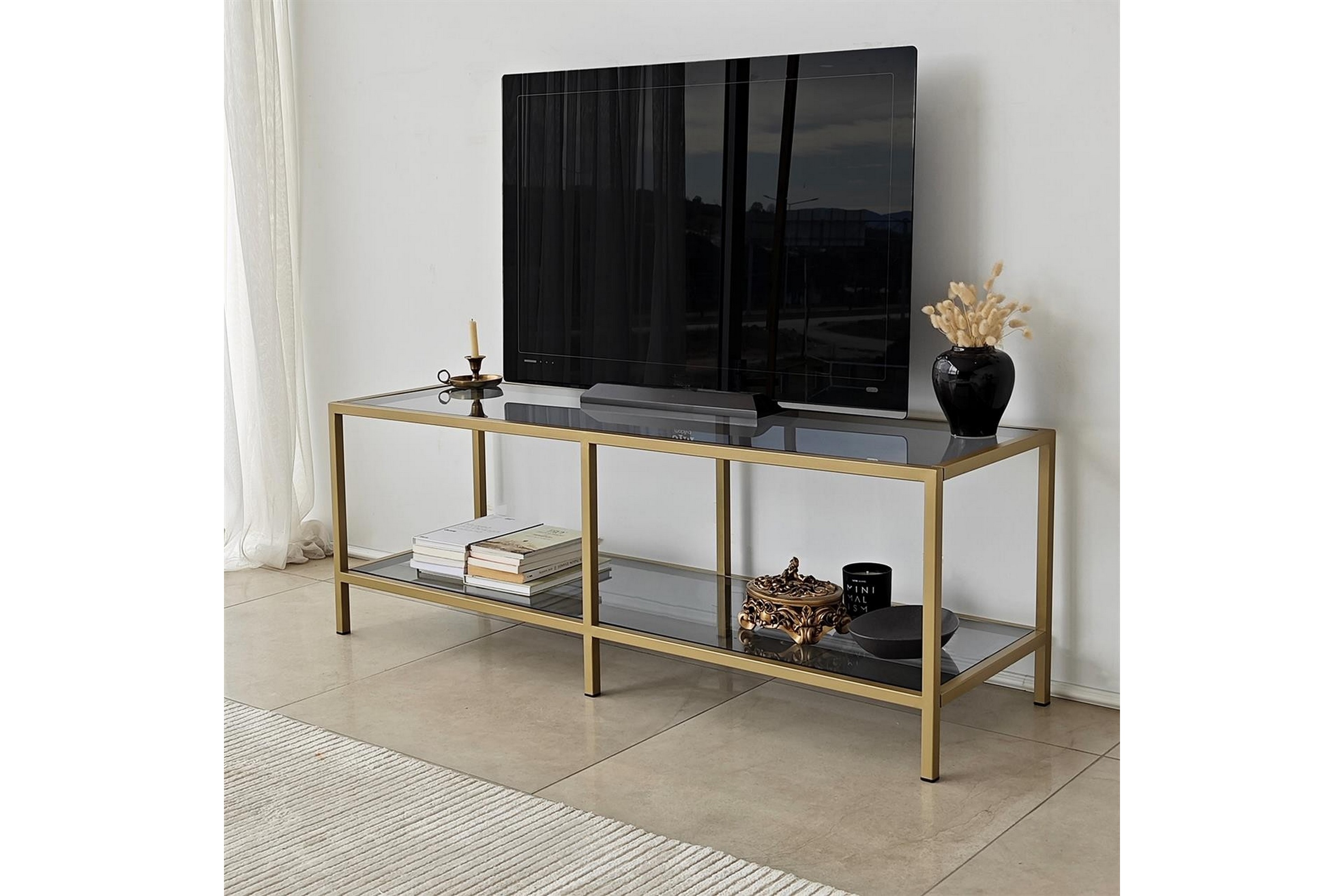 Condurso Tv-bänk 130 cm - Guld 552NOS2359