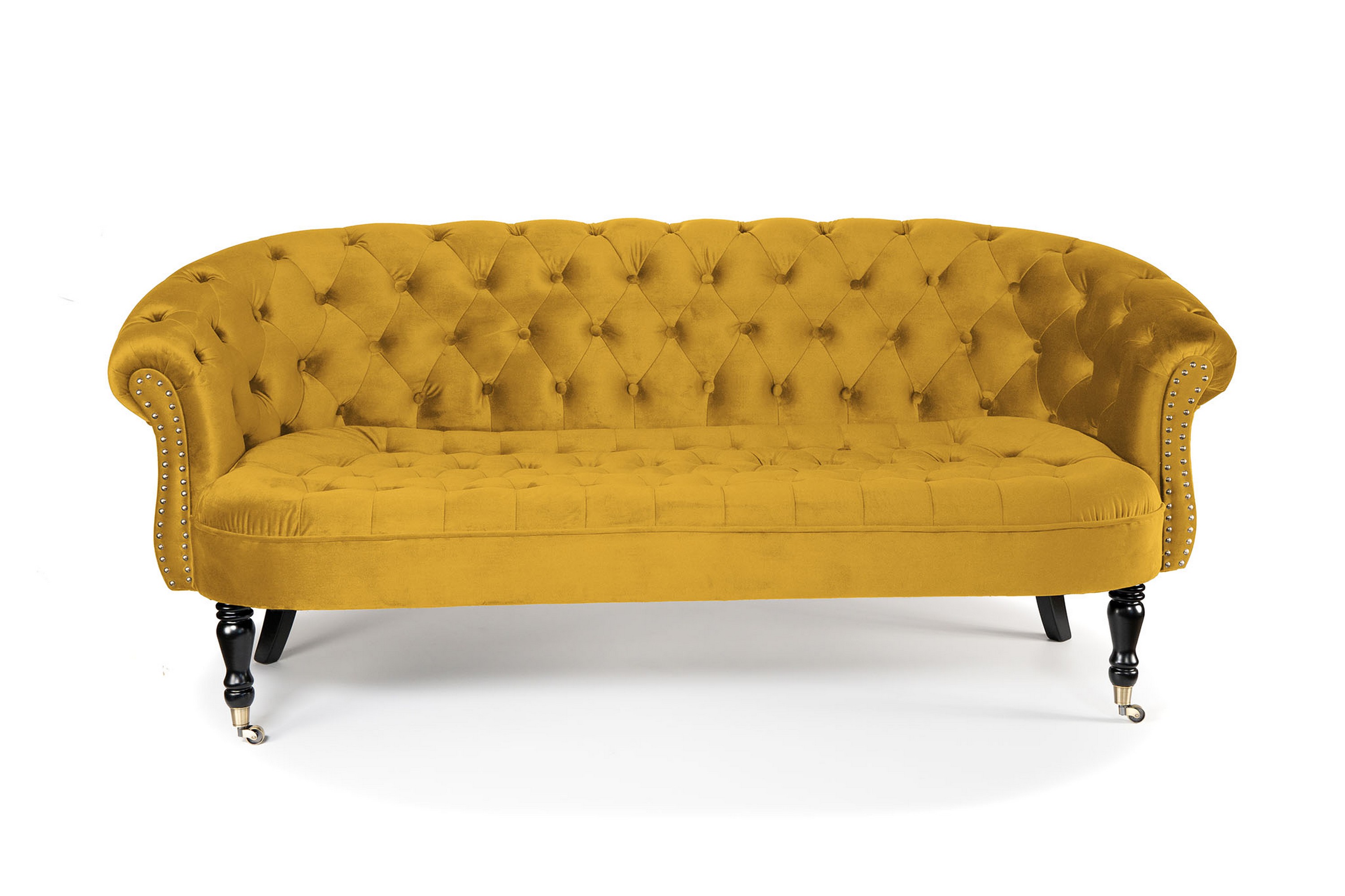 Chesterfield Ludovic Soffa 3-sits - Gul 12312