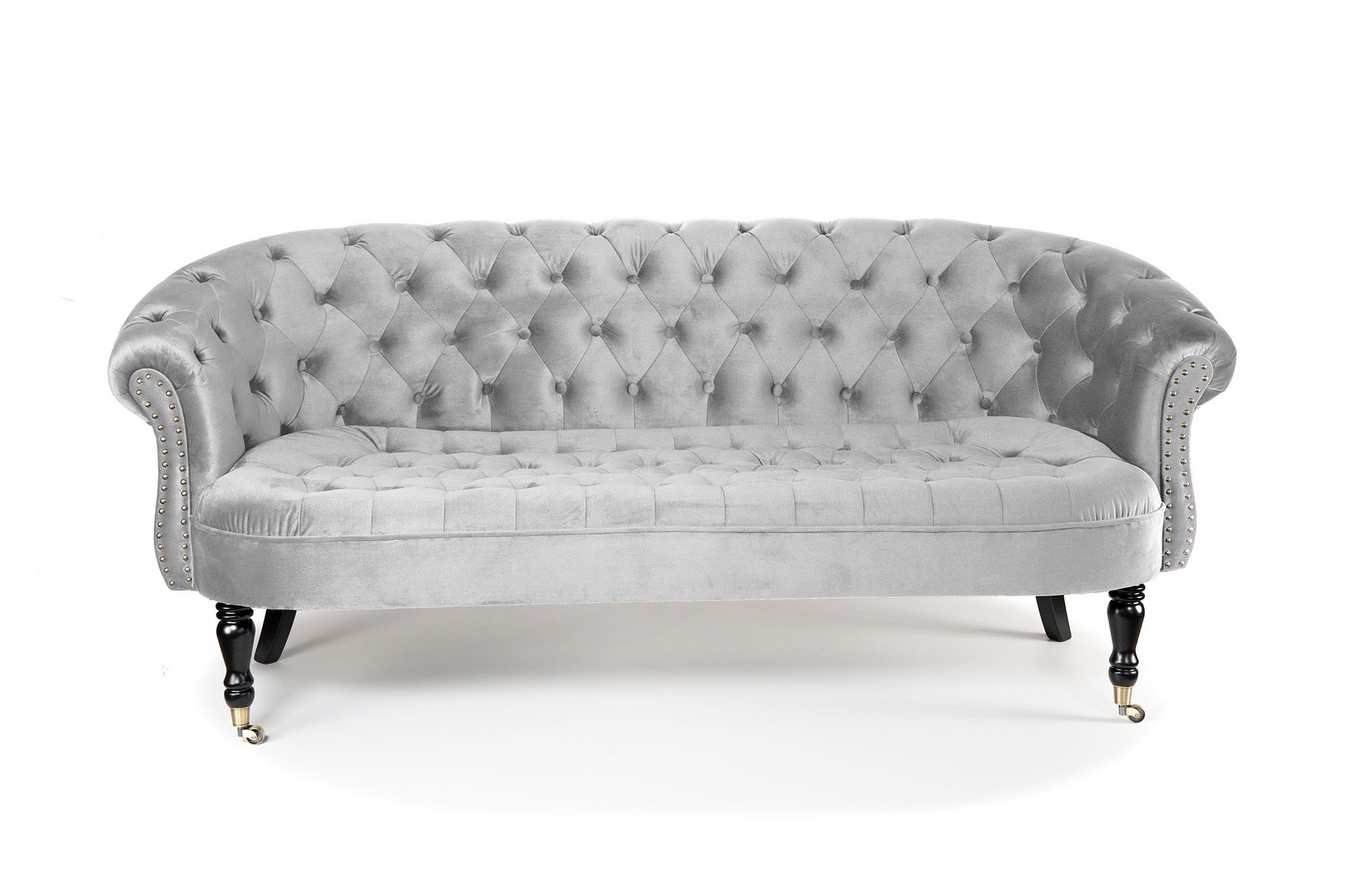 Chesterfield Ludovic Soffa 3-sits - Ljusgrå 12306