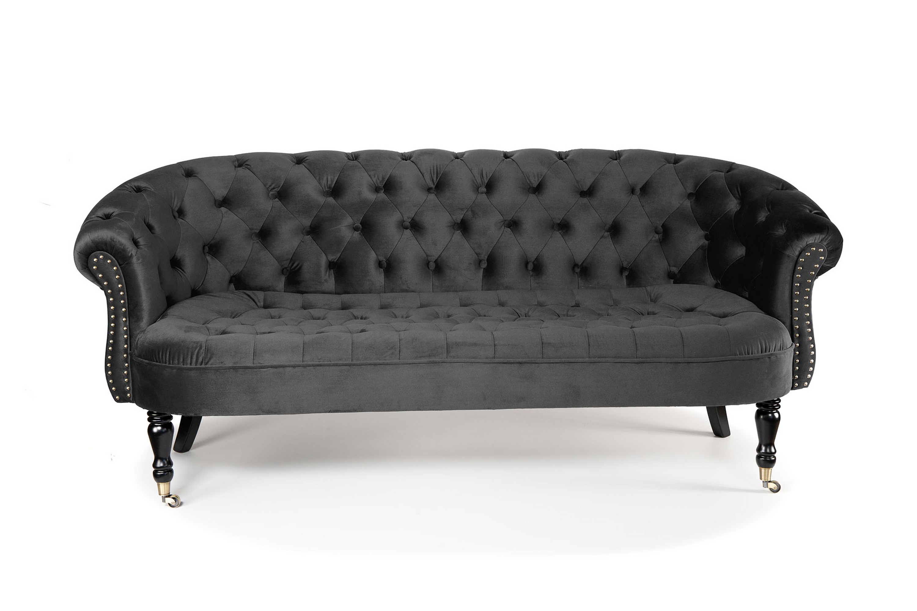 Chesterfield Ludovic Soffa 3-sits - Mörkgrå 12307