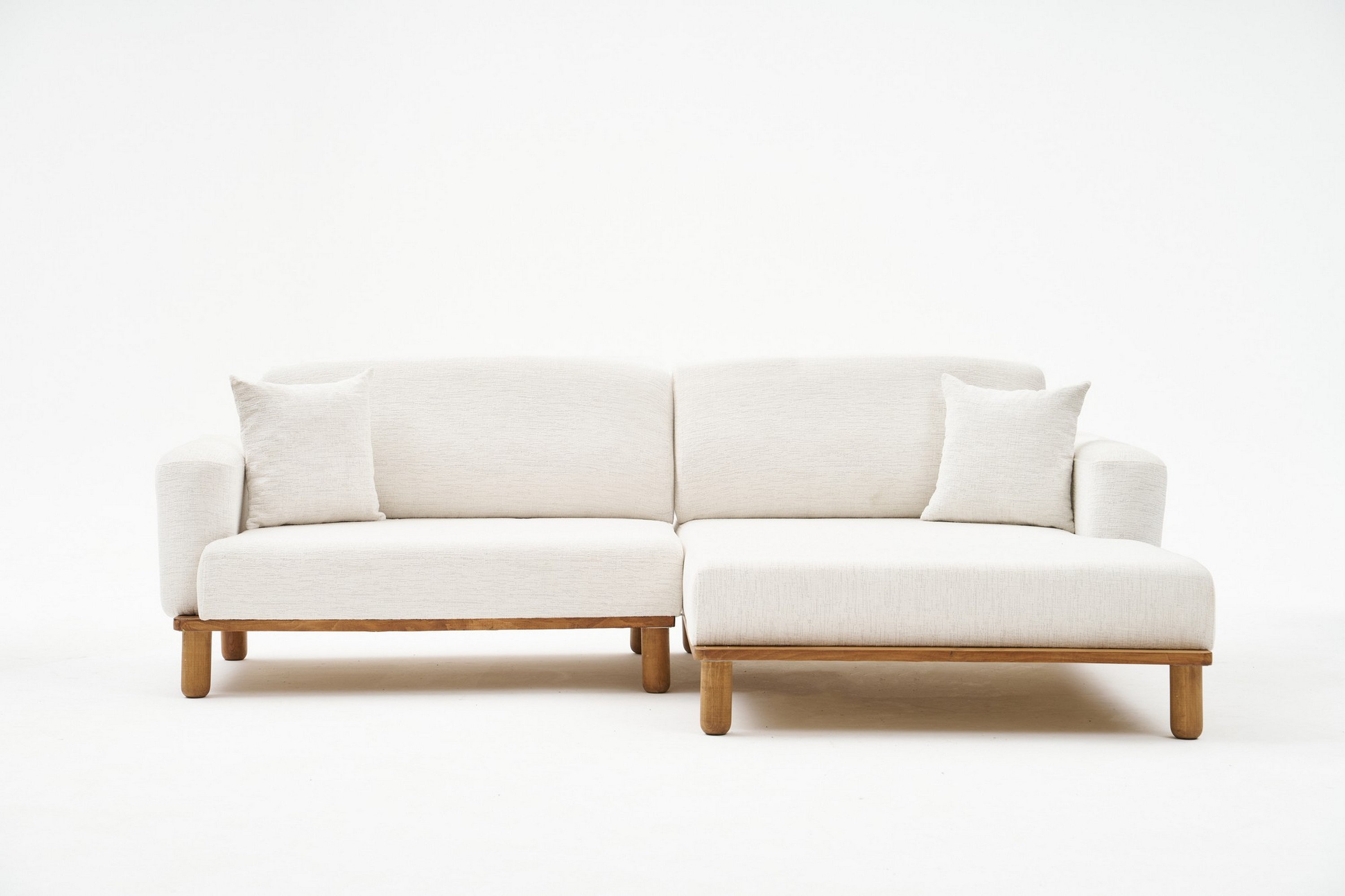 Arman 4-sits Soffa med Divan - Creme 825BLC2973