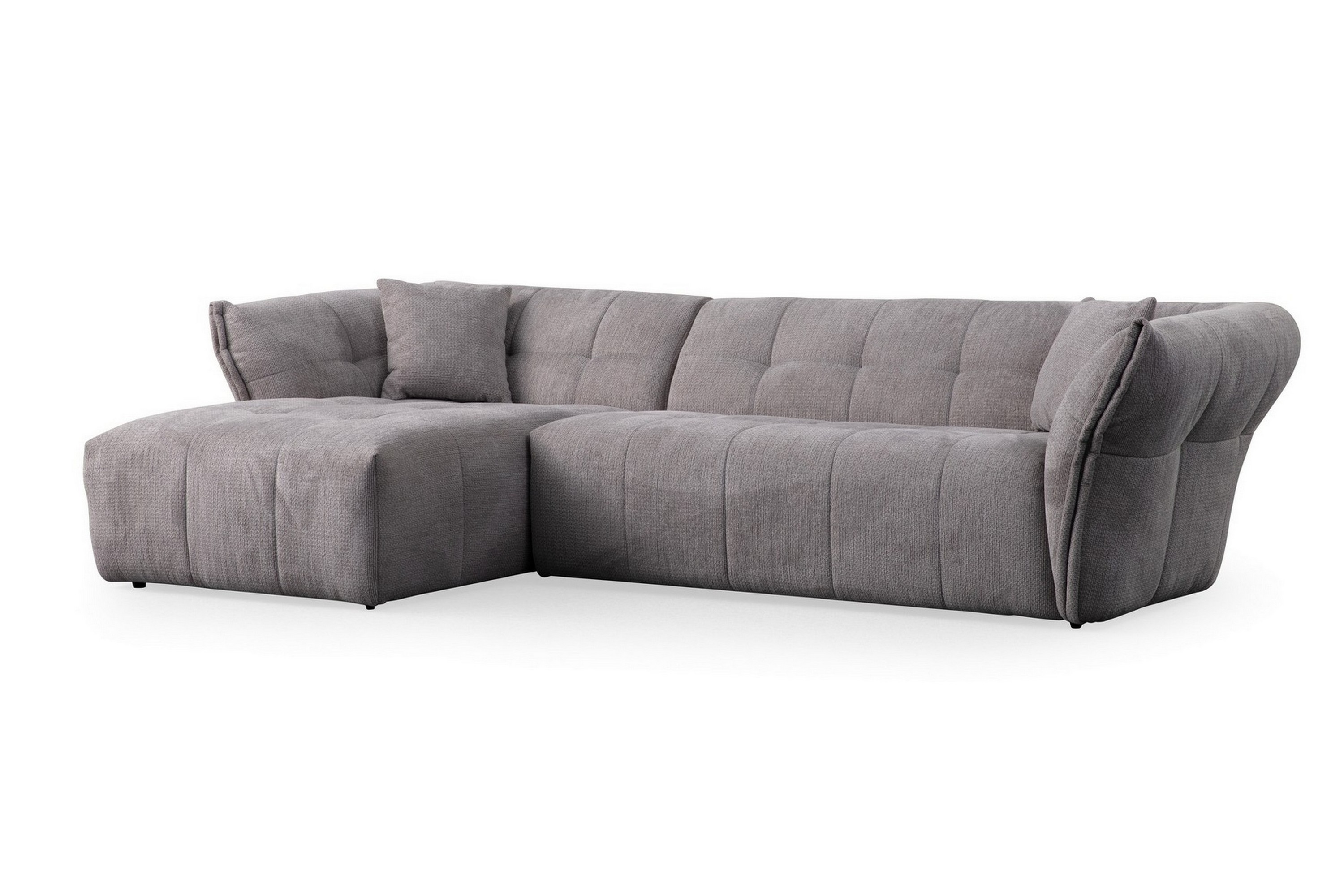 Azzo 4-sits Soffa med Divan - Ljusgrå 560ARE1239