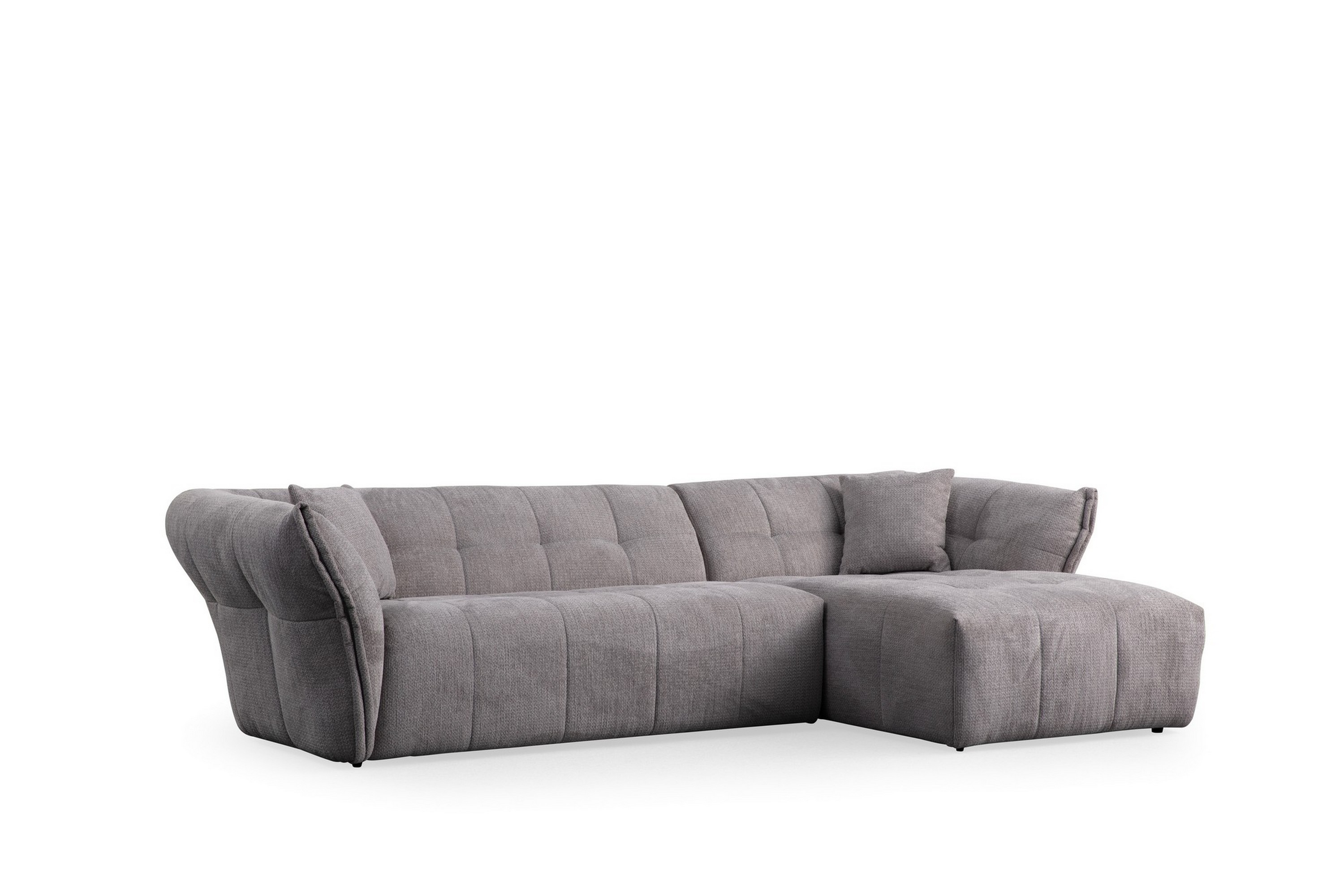 Azzo 4-sits Soffa med Divan - Ljusgrå 560ARE1240