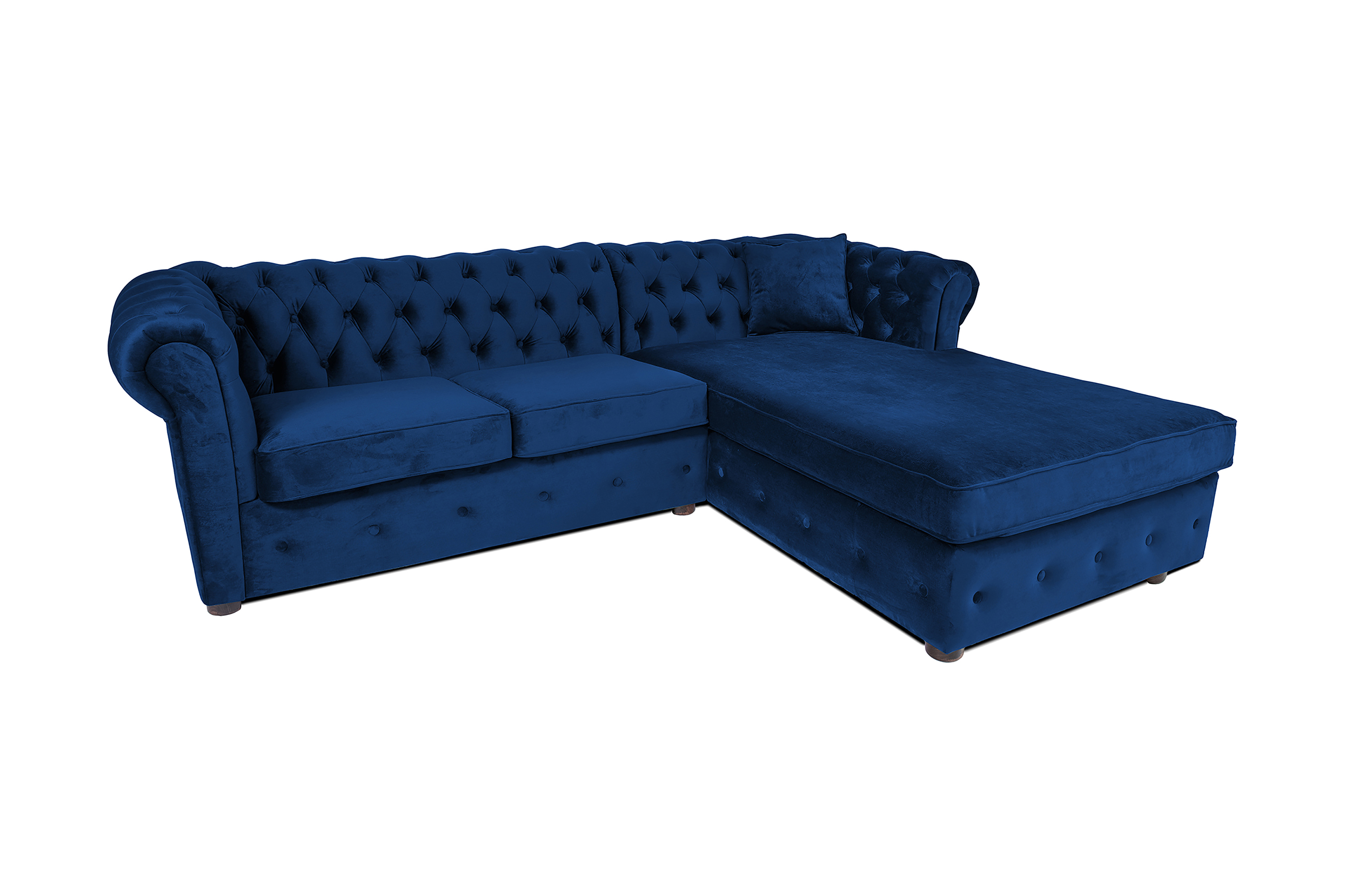 Chesterfield Kristin Bäddsoffa m. Divan - Blå 11302