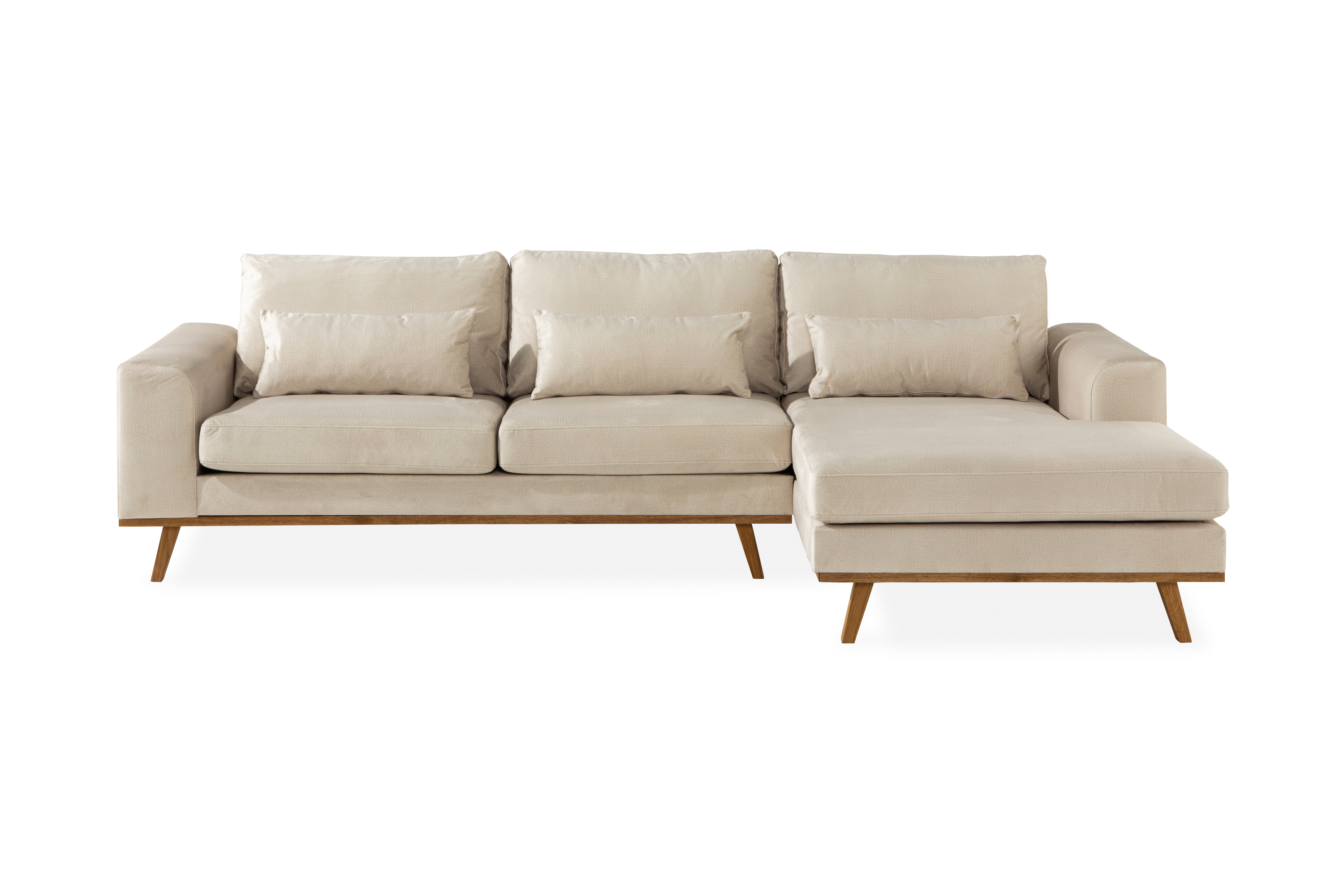 Copenhagen Divansoffa Sammet - Beige 1198585