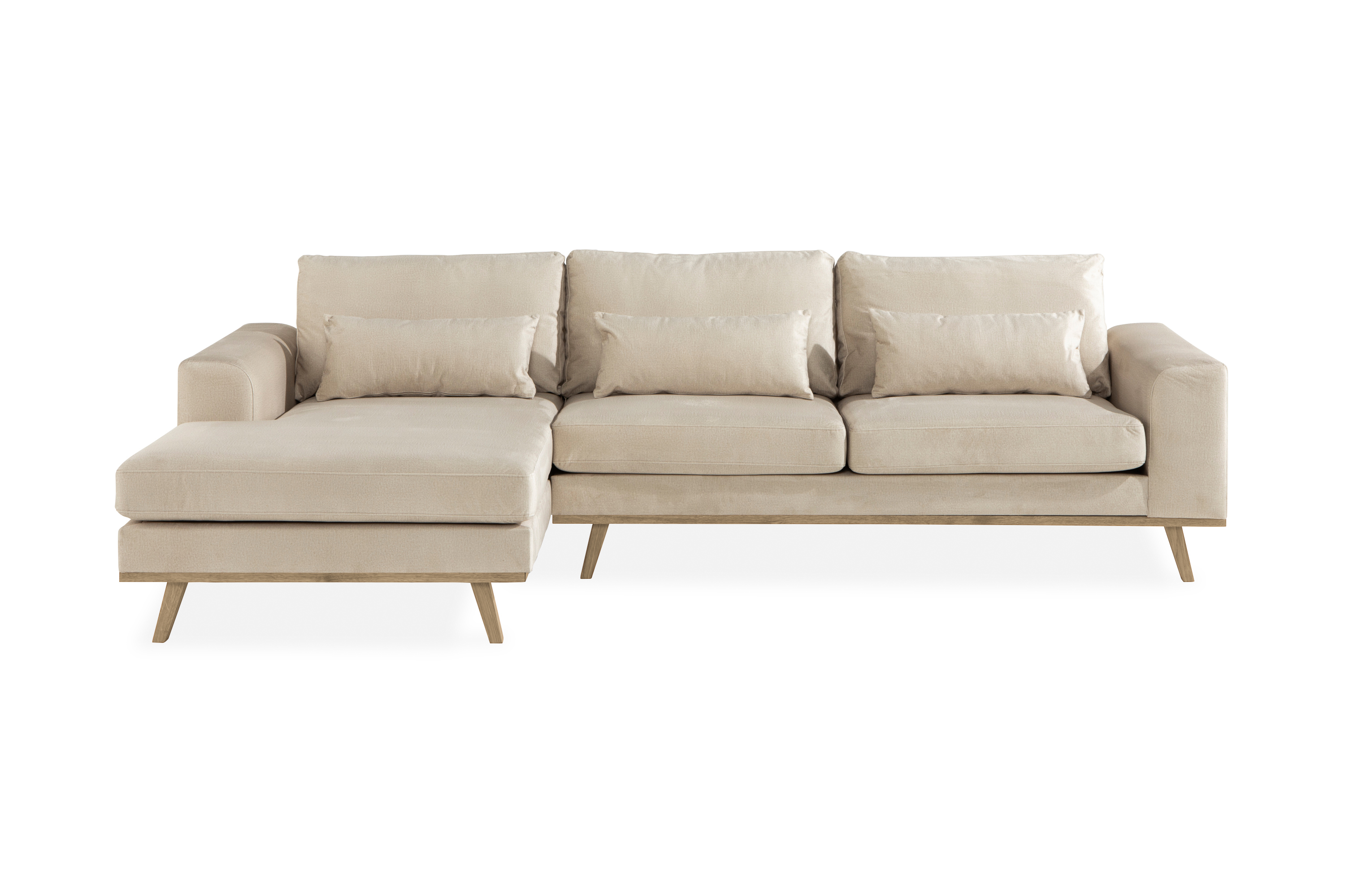 Copenhagen Divansoffa Sammet - Beige 2205333