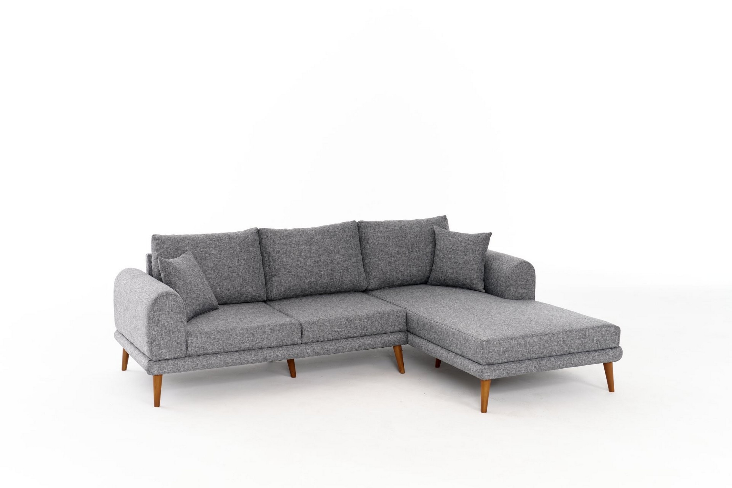 Khambalia 4-sits Soffa med Divan - Grå 825BLC2992