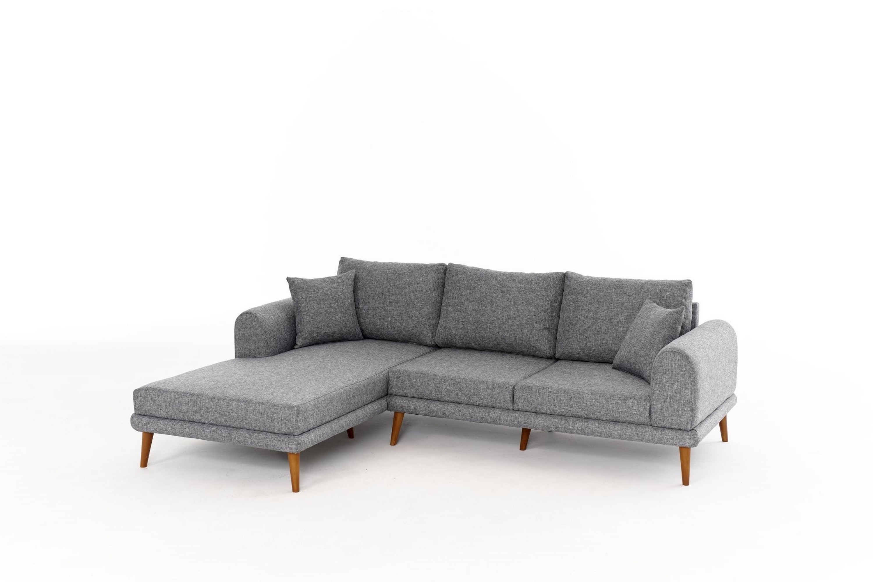 Khambalia 4-sits Soffa med Divan - Grå 825BLC2991