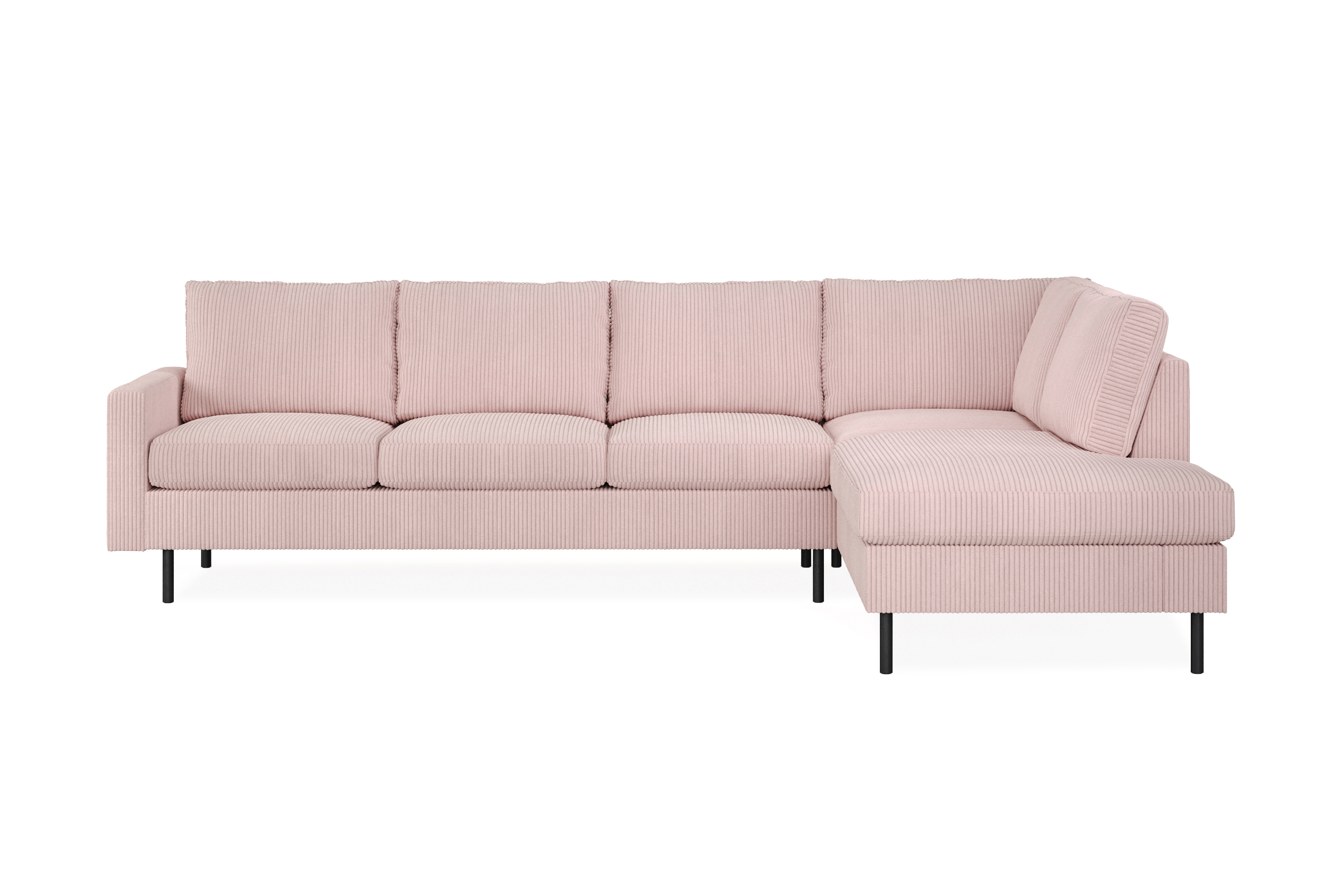 Peppe 4-sits Soffa med Schäslong Höger - Rosa 1490064