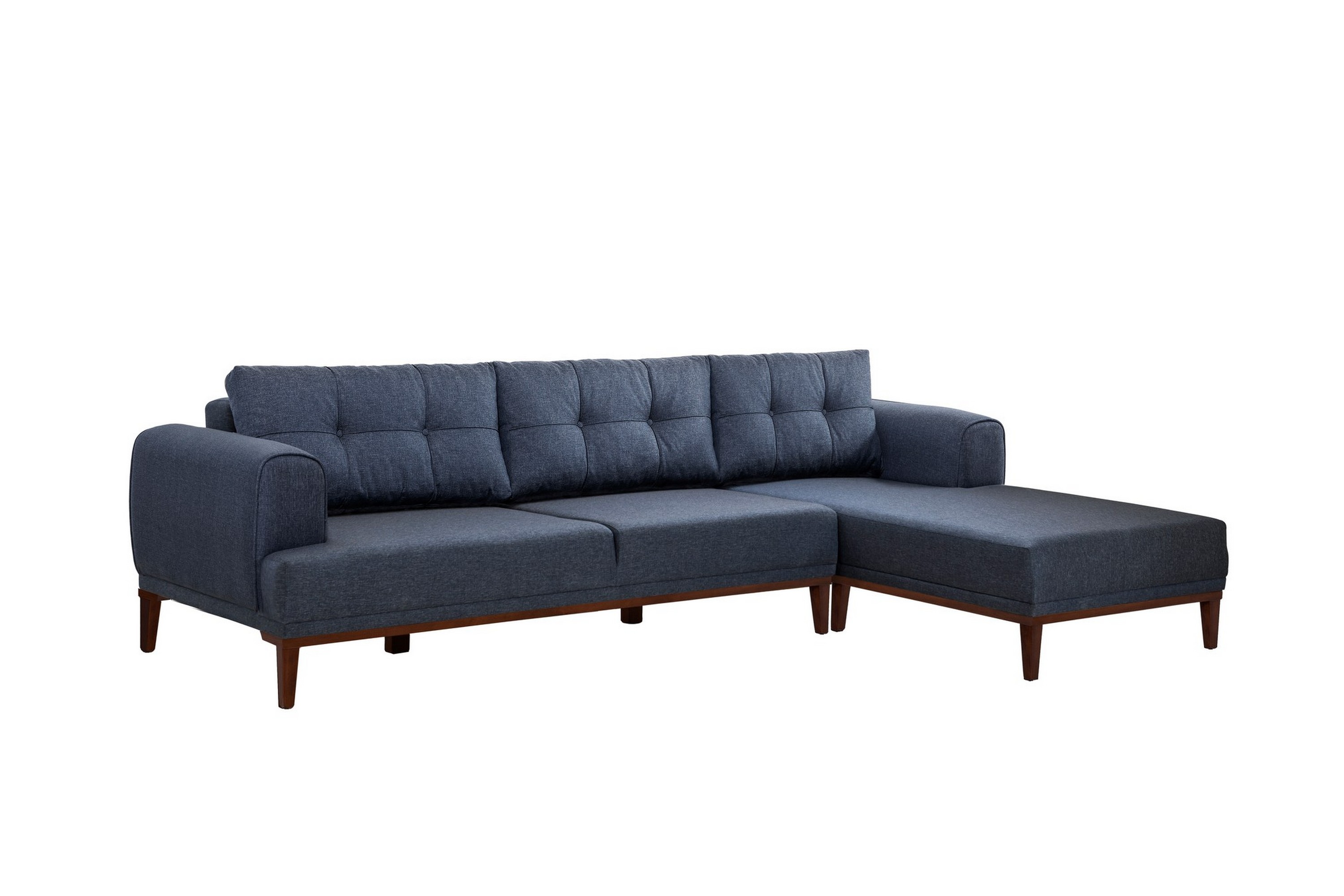 Valsot 4-sits Soffa med Divan - Mörkblå 867UNQ2268