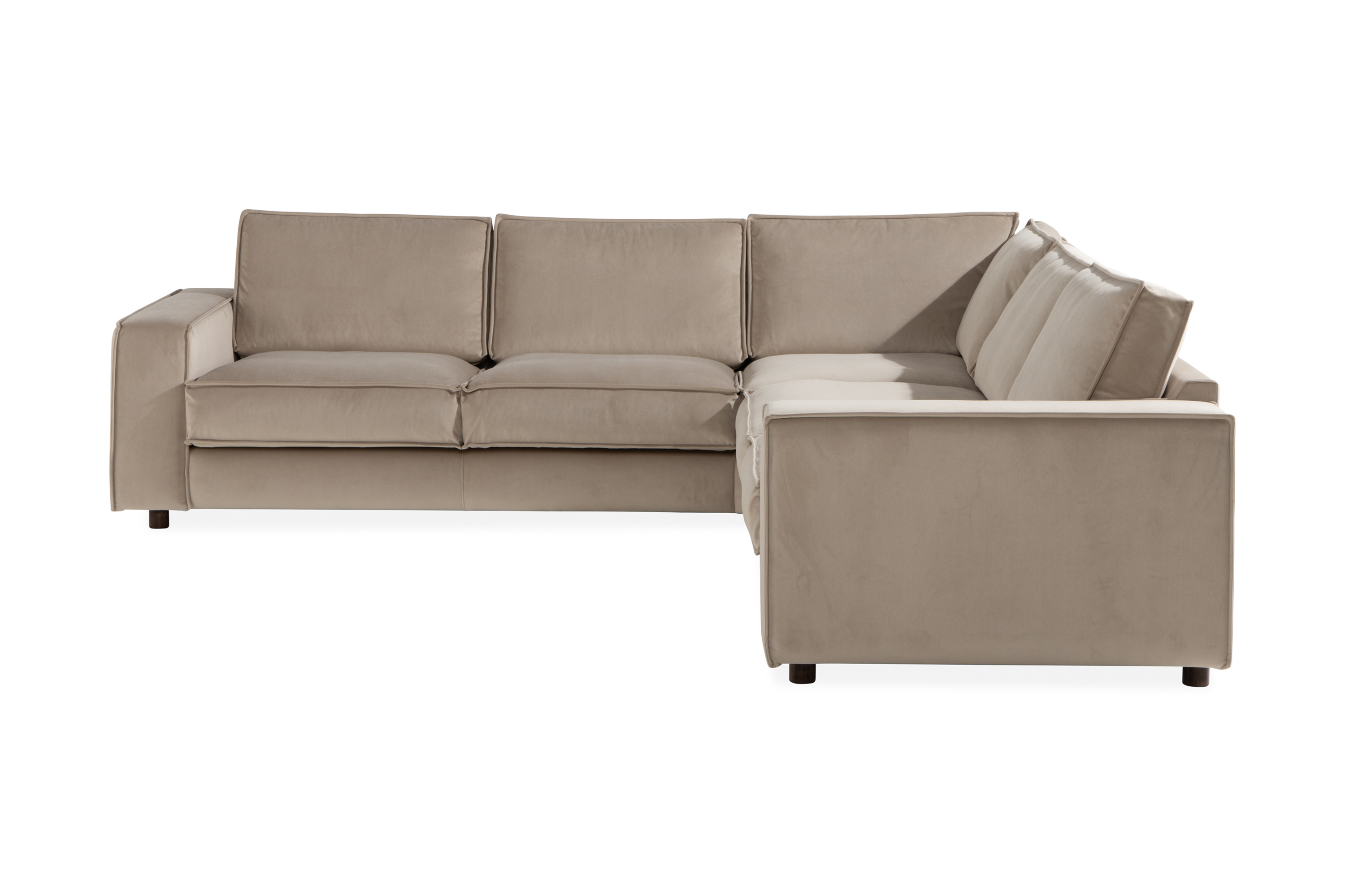 Cloudia Hörnsoffa Sammet - Beige 6BCO-0007-S2