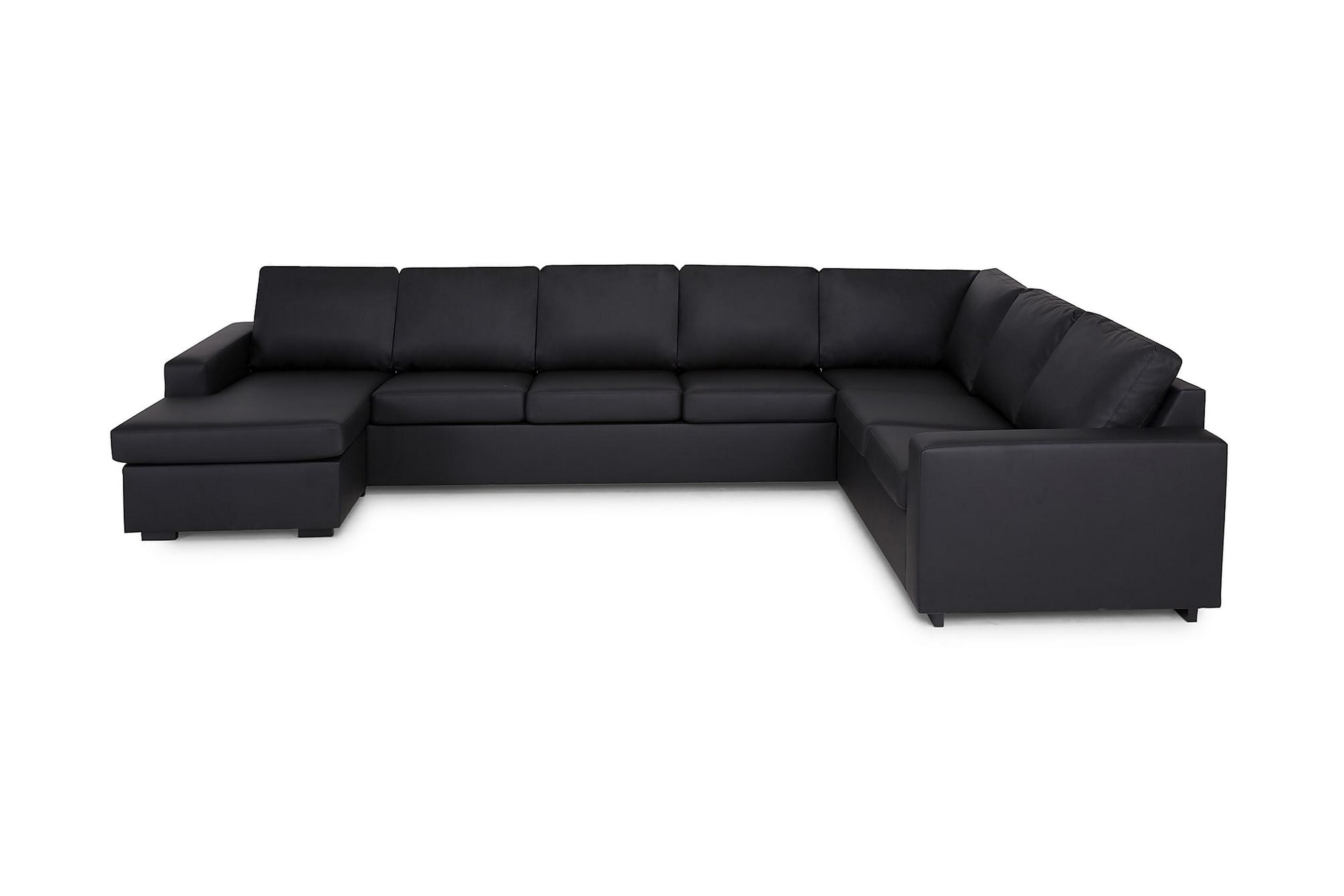 Scandinavian Choice Crazy Hörnsoffa XL med Divan Vänster - Svart Konstläder