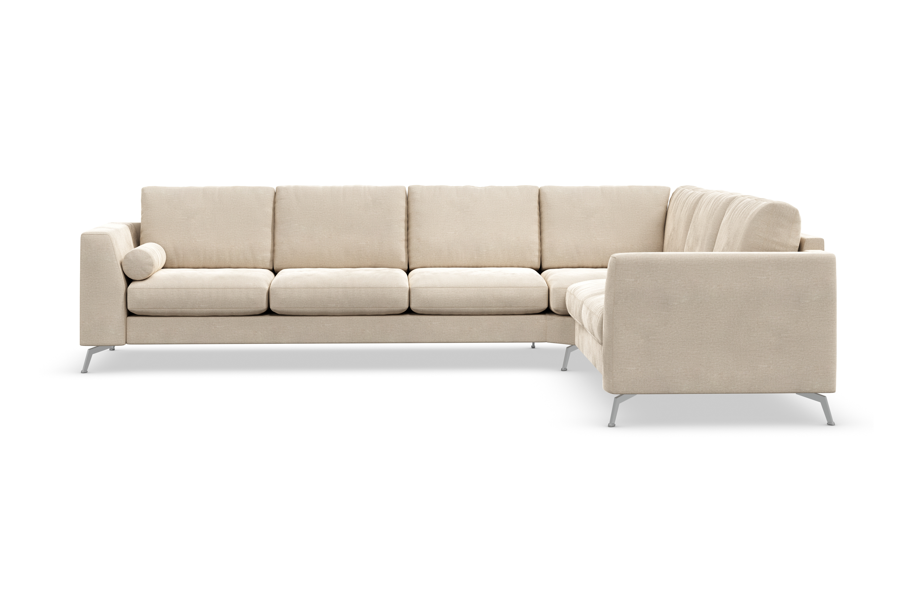 Scandinavian Choice Ocean Lyx Hörnsoffa Vändbar - Beige/Sammet