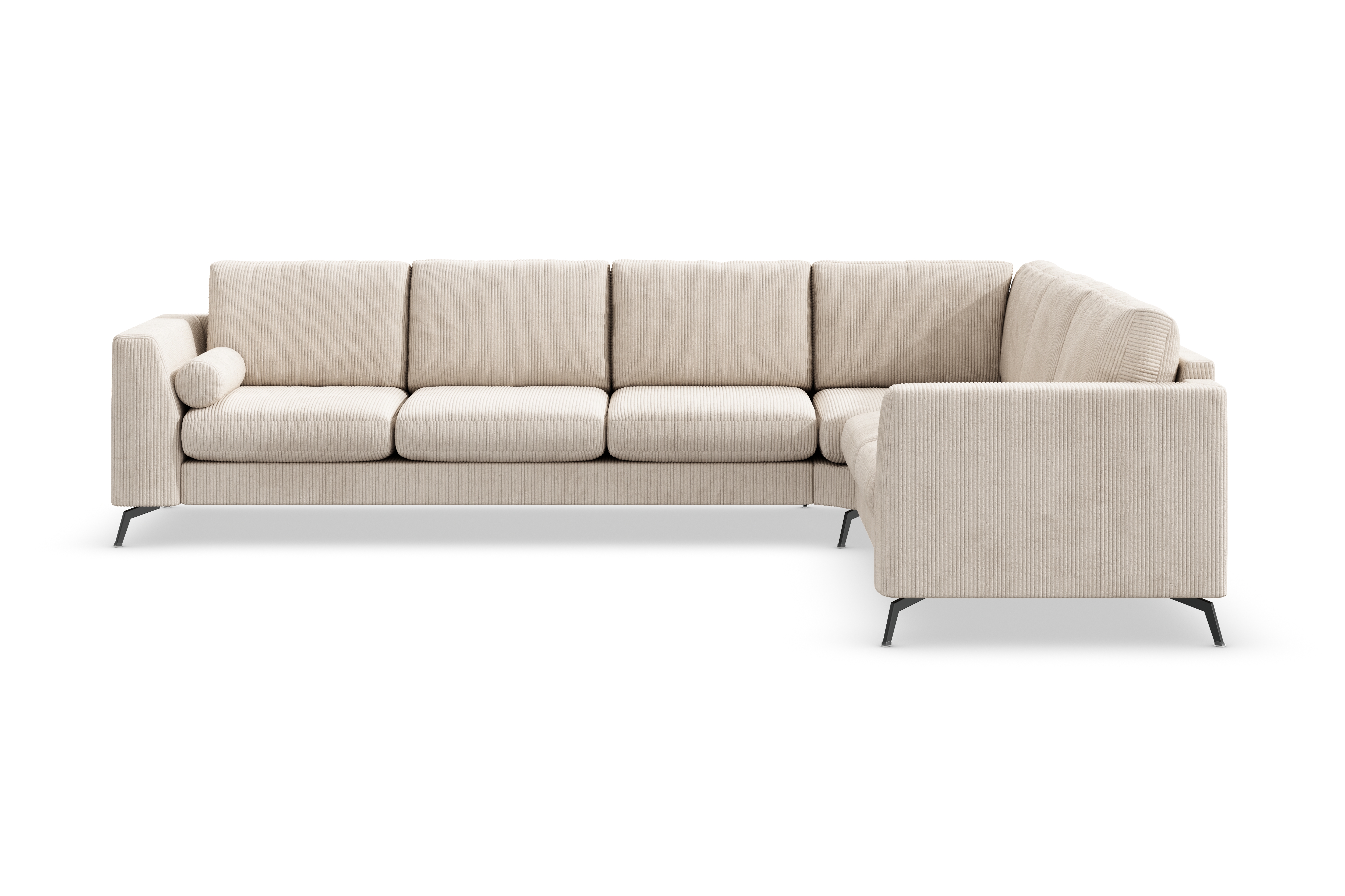 Scandinavian Choice Ocean Lyx Hörnsoffa Vändbar - Beige/Svart