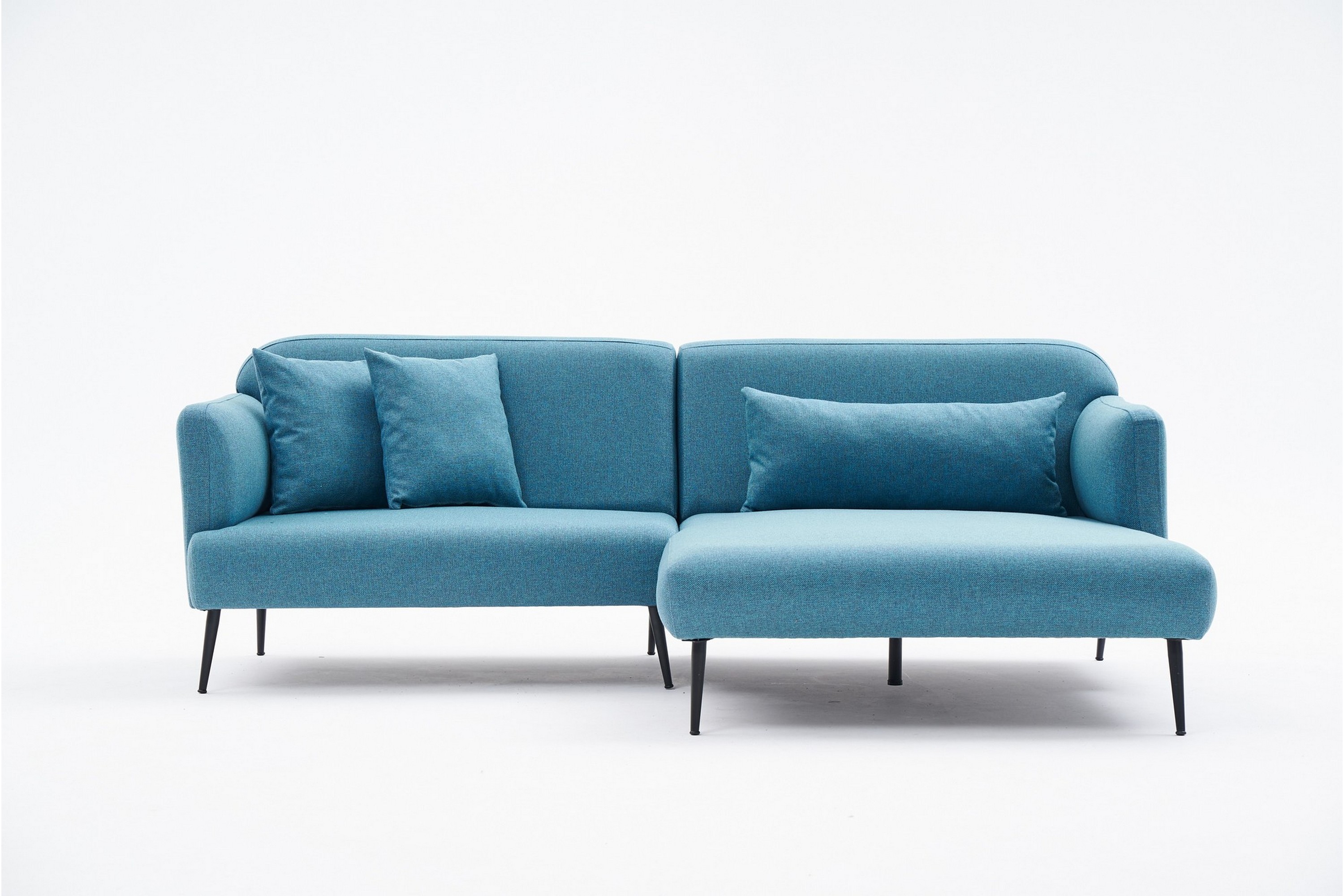 Revos 4-sits Soffa med Divan - Turkos 825BLC2956