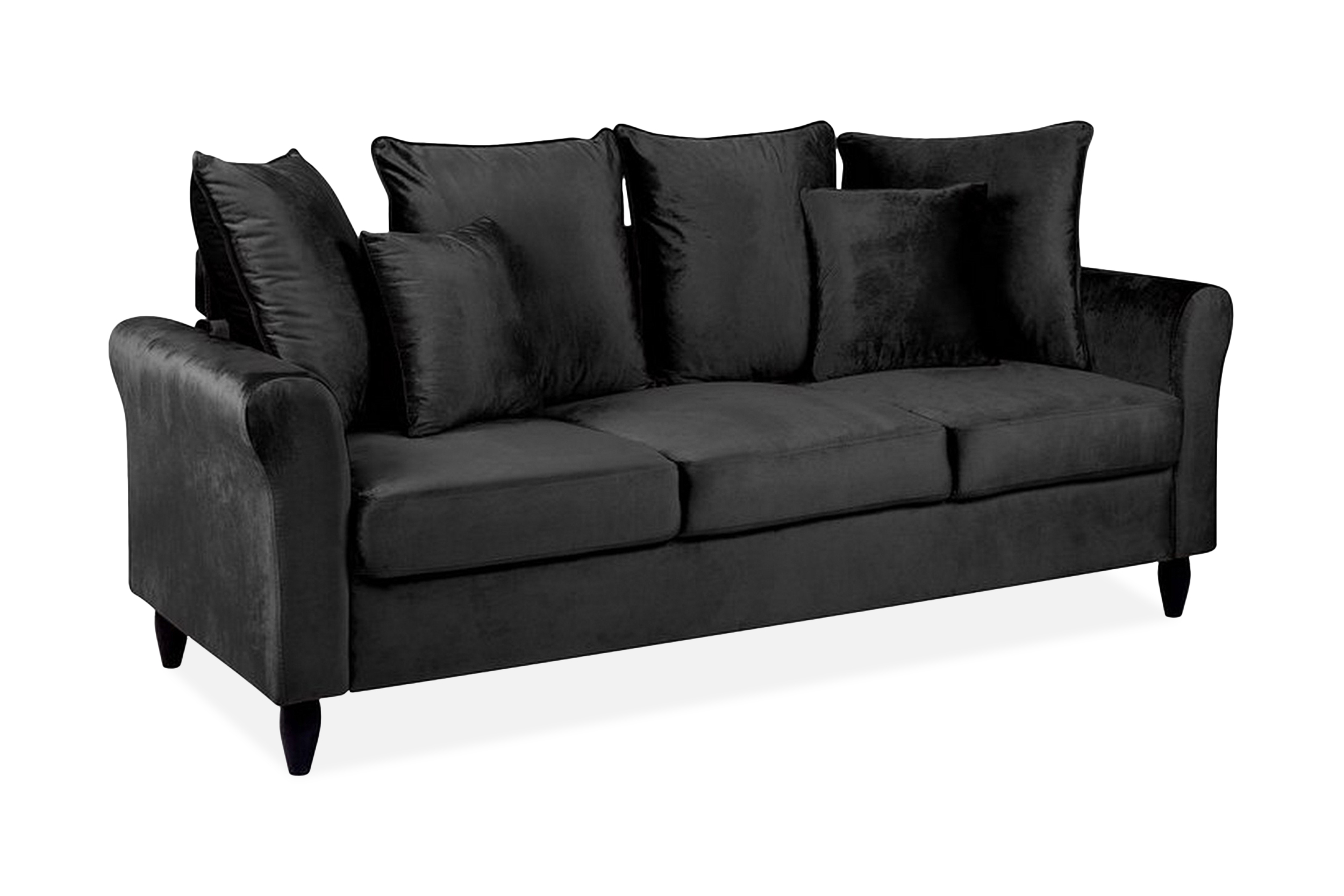 Paretti Soffa Sammet - Svart 168306