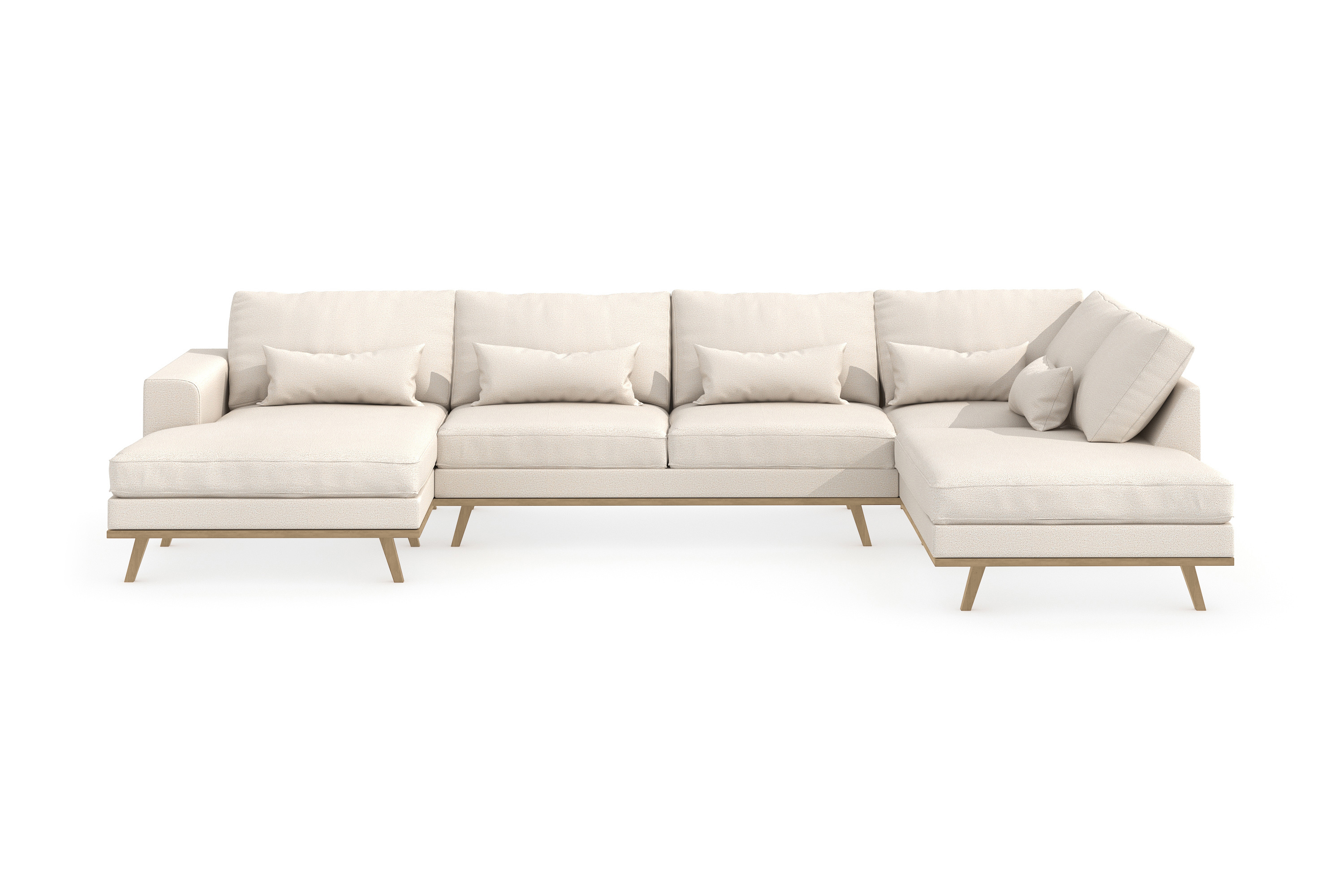 Copenhagen U-Soffa - Beige/Ek 2204910