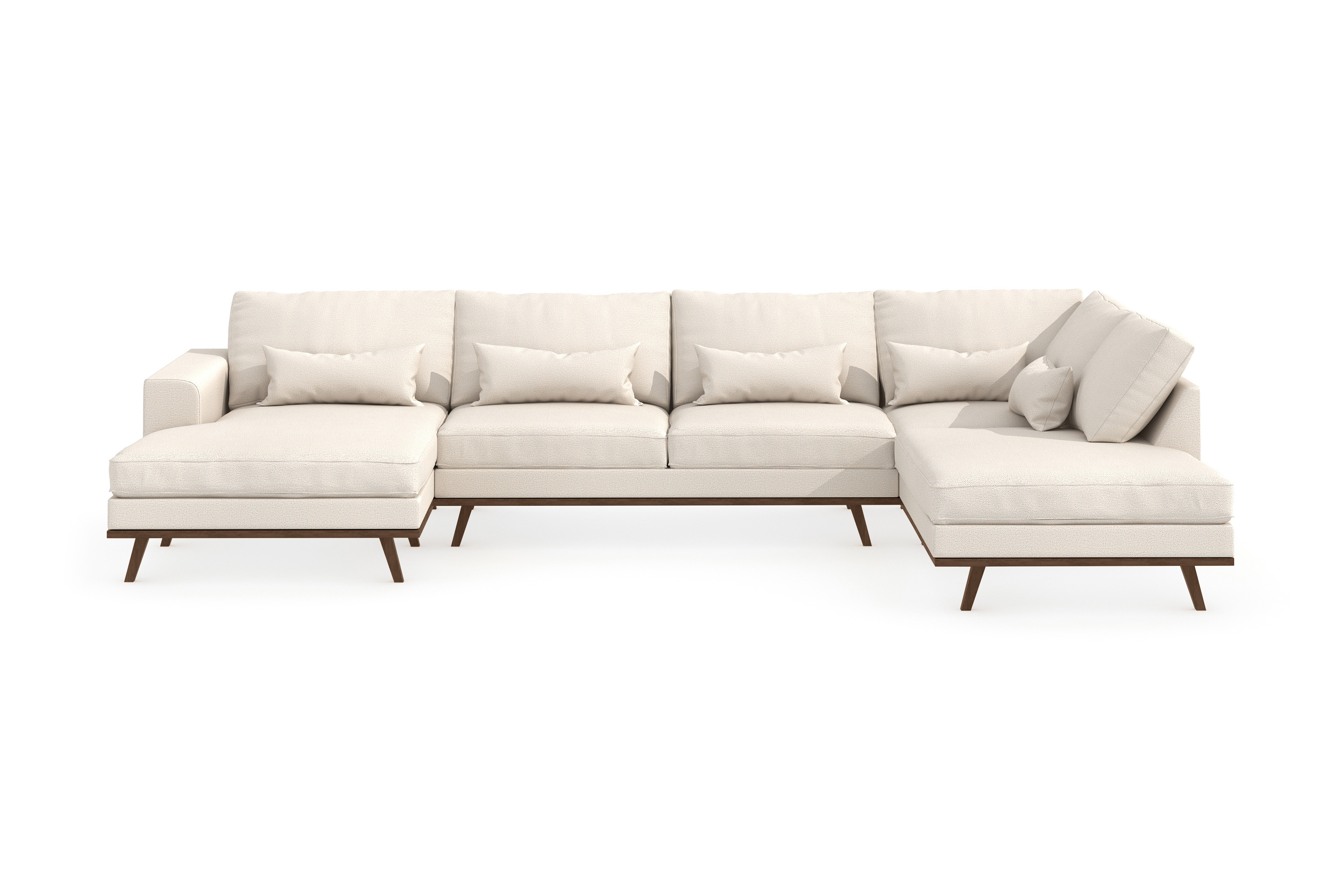 Copenhagen U-Soffa - Beige/Ek 2205050