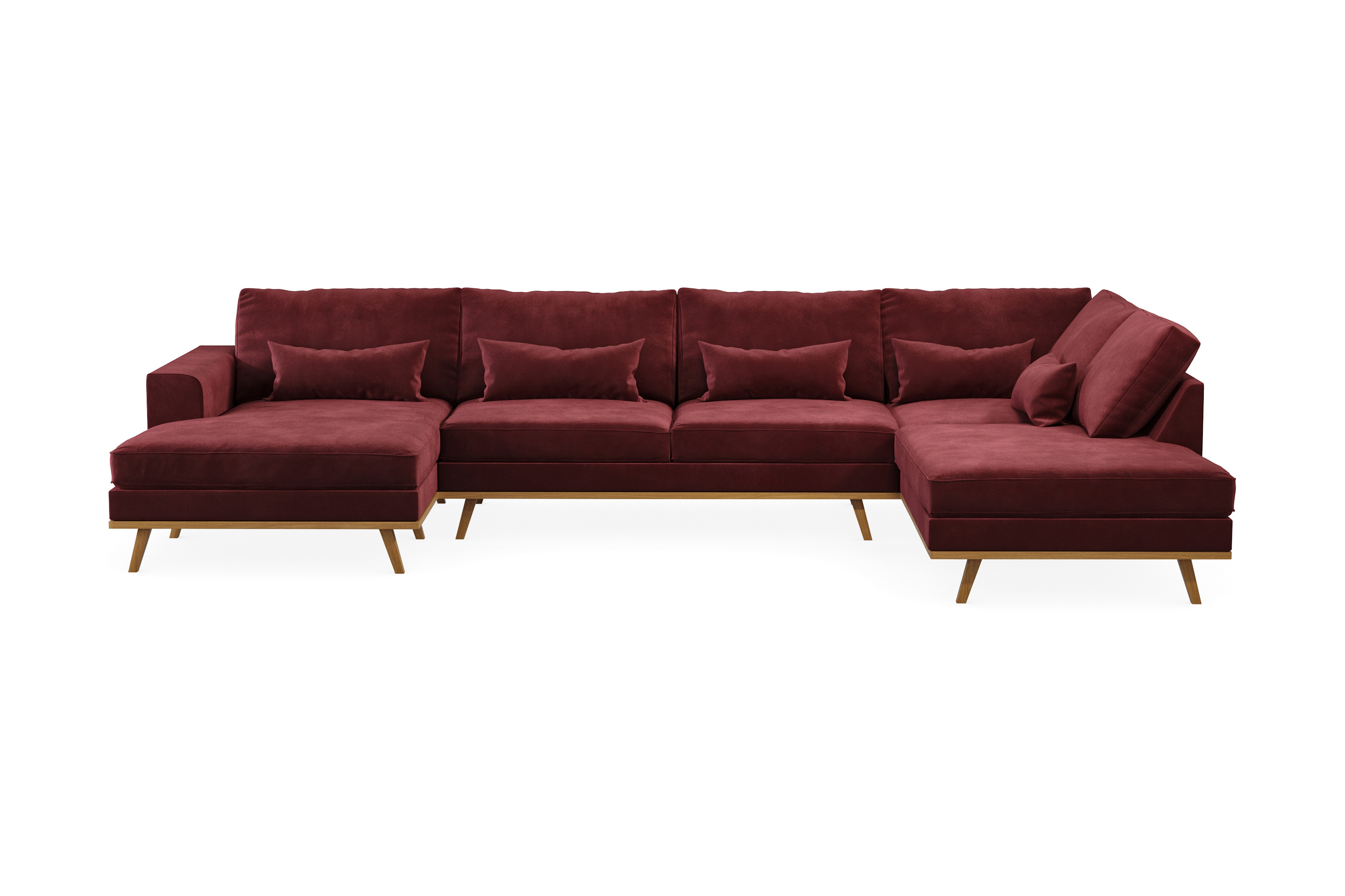 Copenhagen U-Soffa - Lila/Ek 1490010